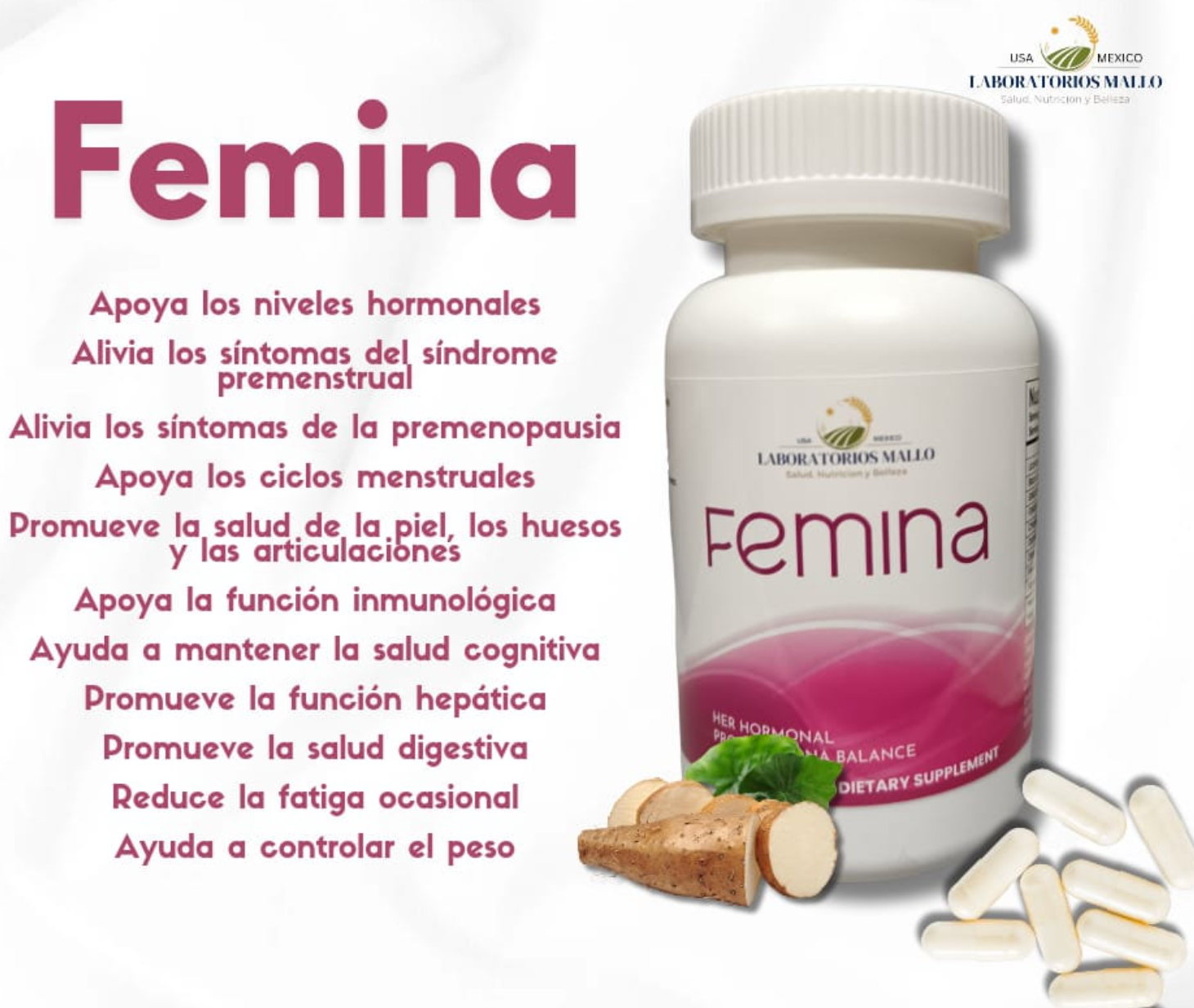 Femina Hormonas y Progesterona capsulas