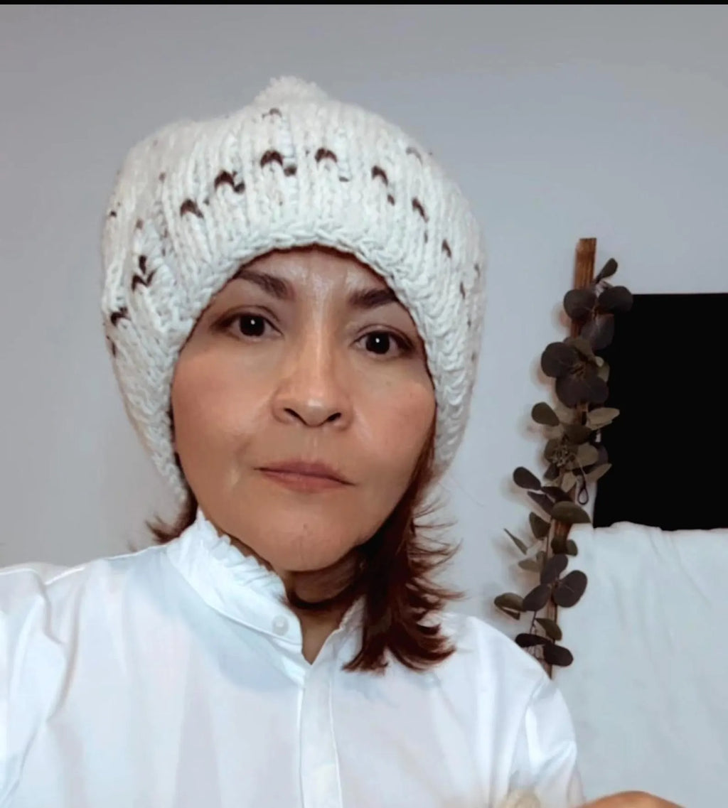 Handmade Wool Neck Warmer Shawl – Pure Sheep Wool Collar with Buttons, Mexican Artisan Knit.