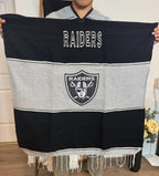Handwoven Raiders Poncho | Mexican Artisan Clothing | Unisex | Handmade Gift