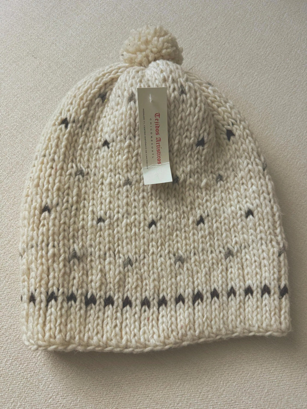 Handmade Wool Neck Warmer Shawl – Pure Sheep Wool Collar with Buttons, Mexican Artisan Knit.